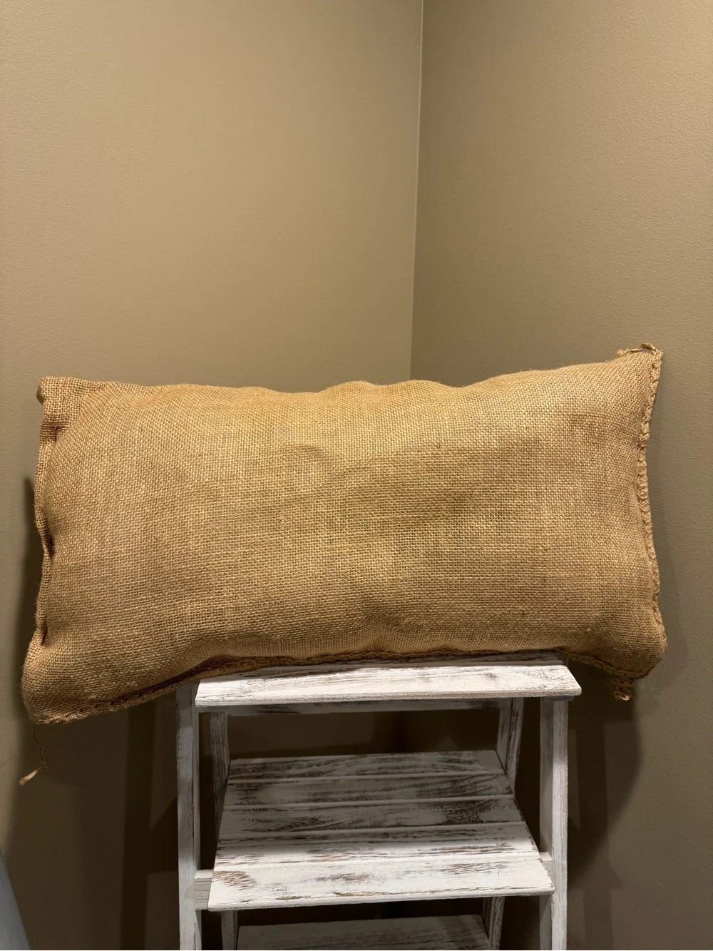 Keep It Simple Rustic Burlap Accent Pillow